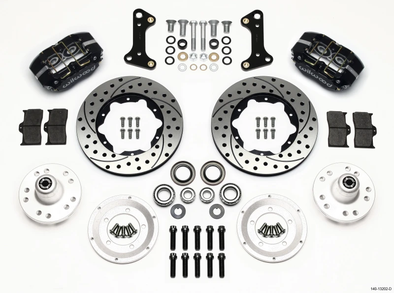 Wilwood Dynapro Dust-Boot Front Kit 11,00 Zoll gebohrt 67-69 Camaro 64-72 Nova Chevelle