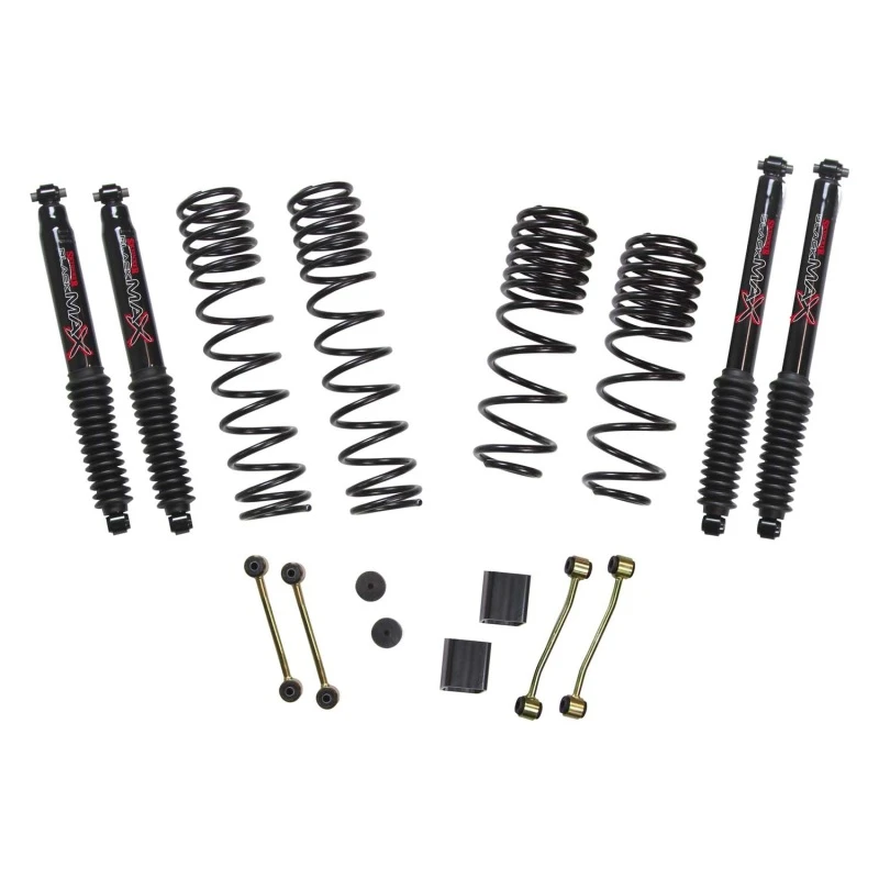 Skyjacker 21-23 Jeep Wrangler 4XE (JL) 4 Door Long Travel 2.5in Coil System w/ Black MAX Shocks