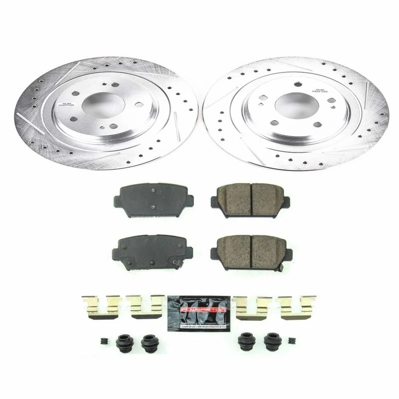 Power Stop Z23 Evolution Sport Brake Kit for 2018 Mitsubishi Eclipse Cross Rear