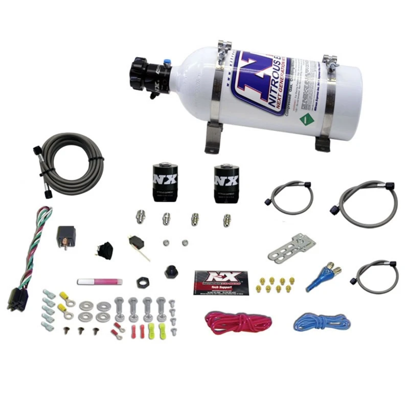 Nitrous Express Alle Dodge EFI Einzel-Düsen-Nitrous-Kit (35-150PS) mit 5lb-Flasche
