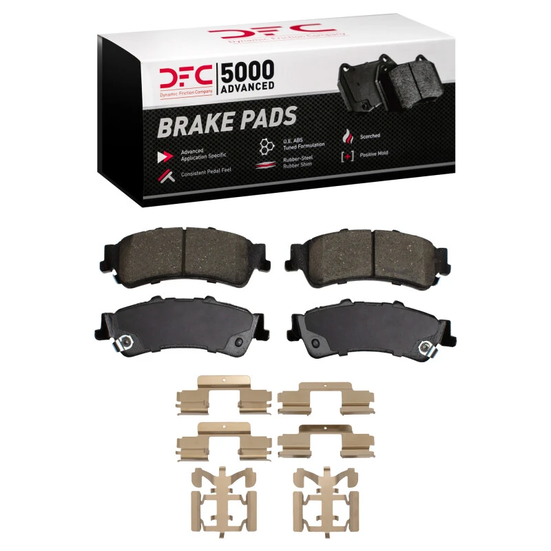 DFC 03-07 Chevrolet Silverado 1500 Classic Rear 5000 Advanced Ceramic Brake Pads and Hardware Kit