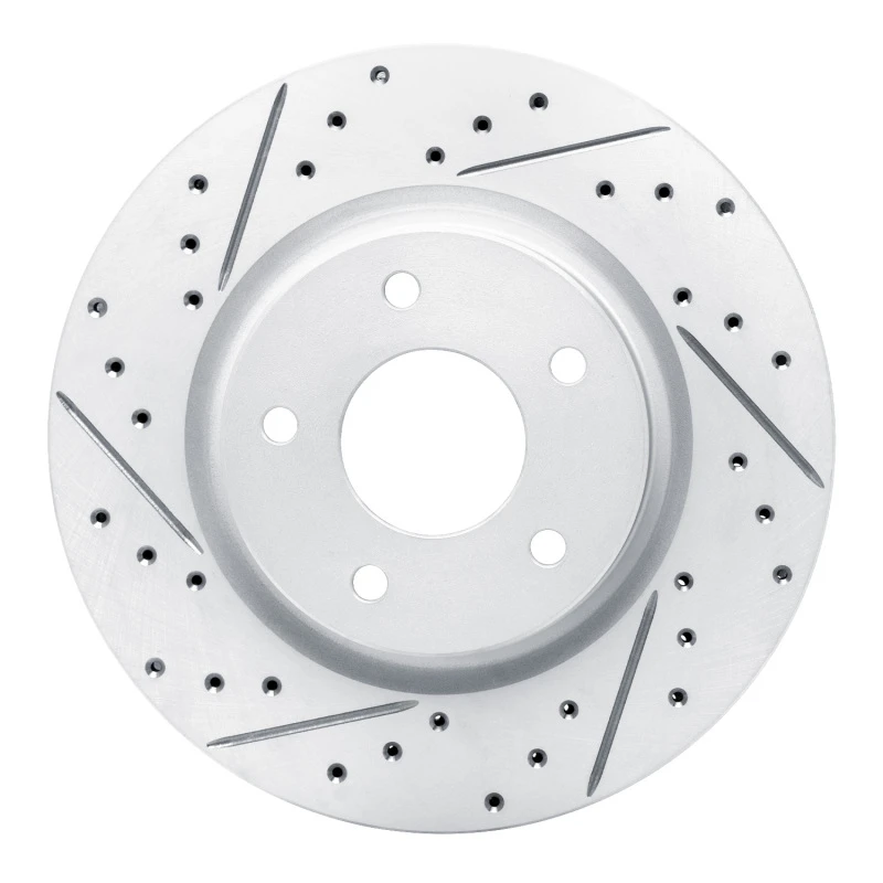 DFC 14-23 Nissan Qashqai (Canada) Front Left Drilled & Slotted Geoperformance Rotor