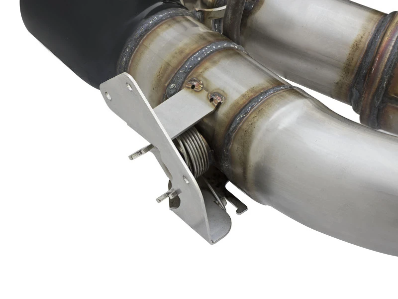 aFe MACHForce XP 3 Zoll 304 SS Axle-Back Exhaust Dual Exhaust (NPP) mit schwarzen Tips 16-17 Camaro SS V8