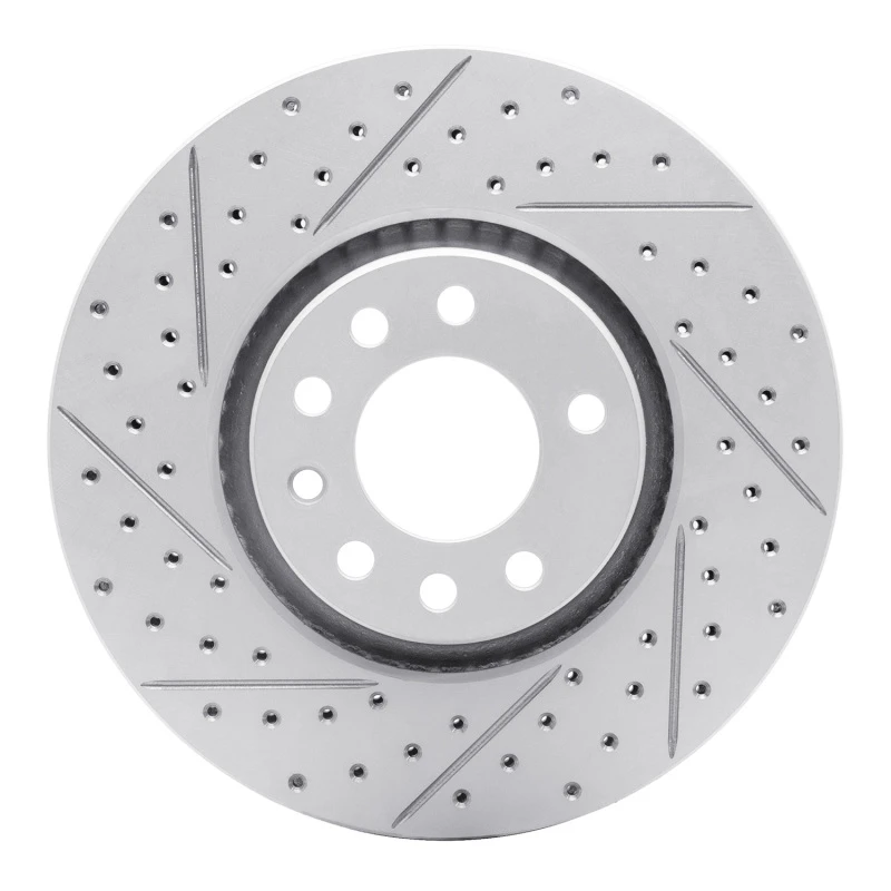 DFC 99-10 Chevrolet Astra (Mexico) Front Left Drilled & Slotted Geoperformance Rotor
