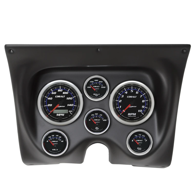 Autometer Cobalt 67-68 Camaro/Firebird Armaturenbrett-Kit 6-teilig Tach / MPH / Kraftstoff / Öl / WTMP / Volt