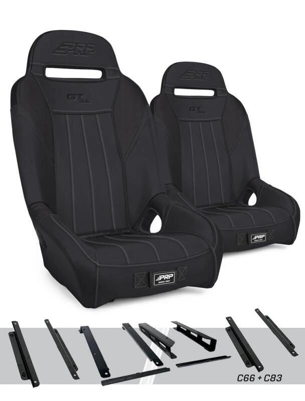 PRP GT/S.E. Suspension Seats Kit for Honda Talon (Pair) - Black