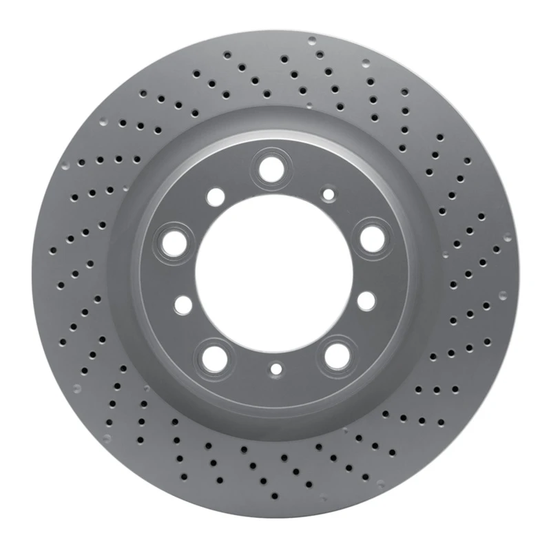DFC 16-23 Porsche 718 Cayman Right Rear Drilled GeoSPEC Coated Rotor