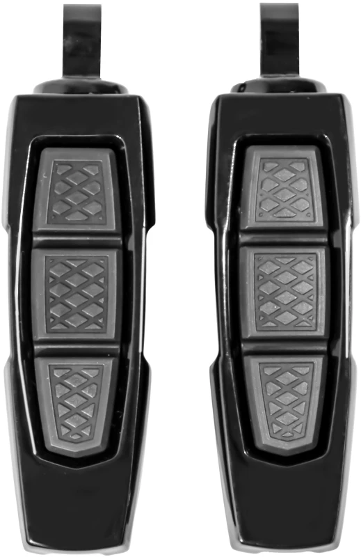 Kuryakyn Enygma Pegs With Adapter - Gloss Black