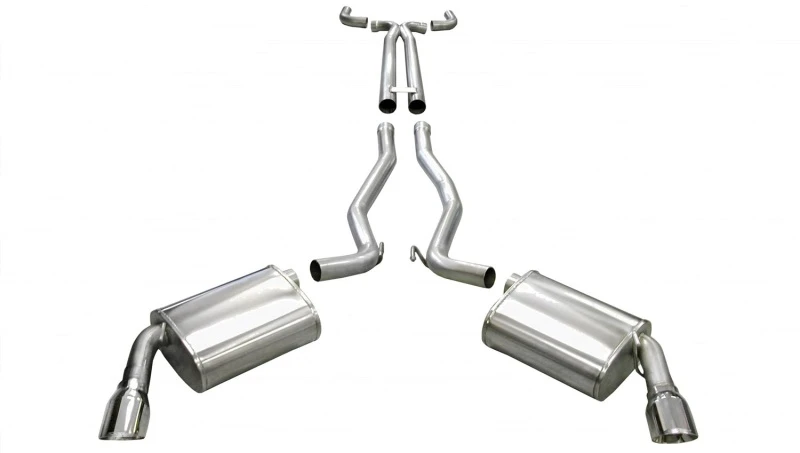 Corsa 2010-2013 Chevrolet Camaro Convertible SS 6.2L V8 Manuelles Poliertes Sport Cat-Back + XO Auspuff