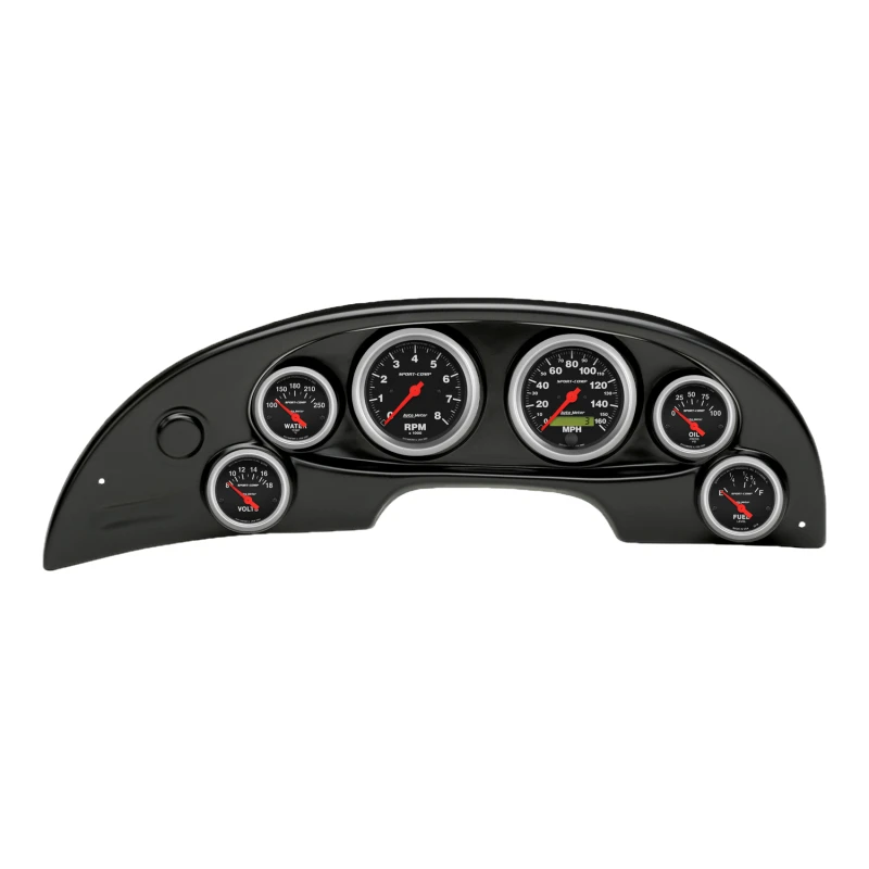 Autometer Sport-Comp Direkt Fit Dash Kit 94-04 Ford Mustang (2 x 3-3/8 Zoll / 4 x 2-1/16 Zoll)