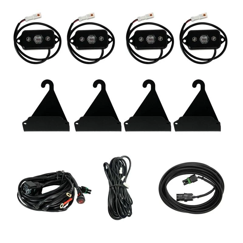 Baja Designs 05-24 Toyota Tacoma / 07-24 Toyota Tundra Bed Rail Cargo Light Kit - Red