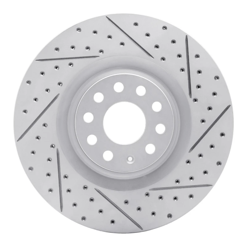 DFC 06-13 Audi S3 (Mexico) Front Right Drilled & Slotted Geoperformance Rotor