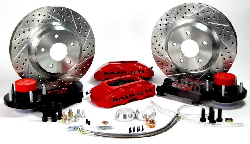 Baer Brakes 88-98 Chevrolet C1500 STD Studs 13in Track4 Front SDZ Brake Kit - Monster Green