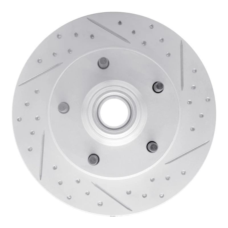 DFC 73-93 Ford E-100 Econoline Front Right Drilled & Slotted Geoperformance Rotor