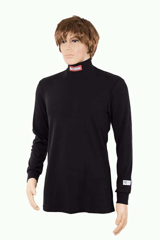 RaceQuip SFI 3.3 Feuerhemmende Unterwäsche-Oberteil Jugend Medium Schwarz