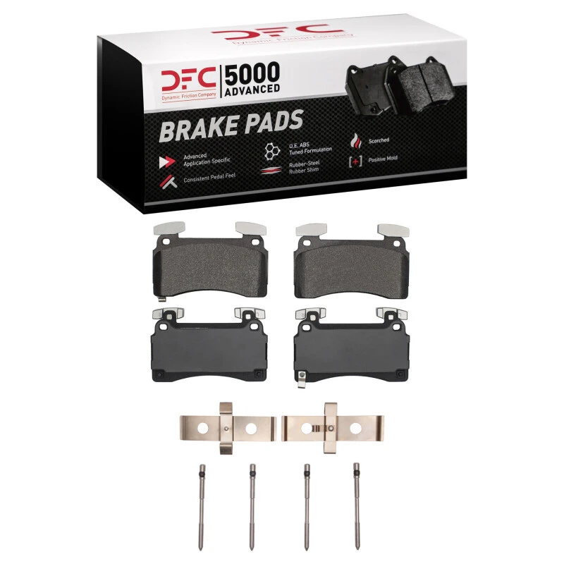 DFC 17-22 Acura NSX Rear 5000 Advanced Low Metallic Brake Pads and Hardware Kit