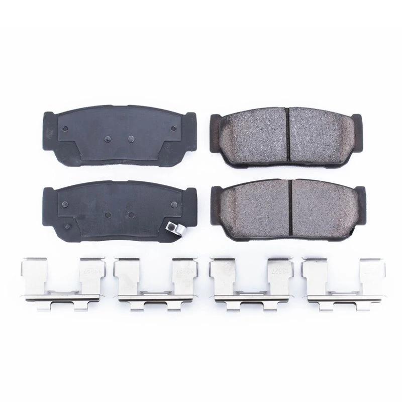 powerstop_17-954-67945147b3267 Power Stop 2007 Hyundai Entourage Rear Z17 Evolution Ceramic Brake Pads w/Hardware