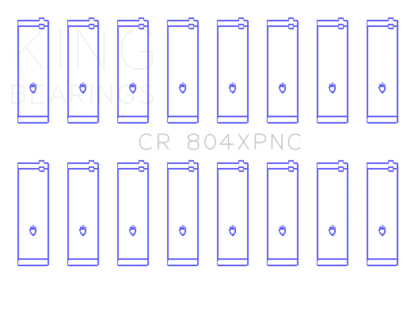 King Ford 260CI / 289CI / 302CI 5.0L Windsor Coated Performance Rod Bearing Set