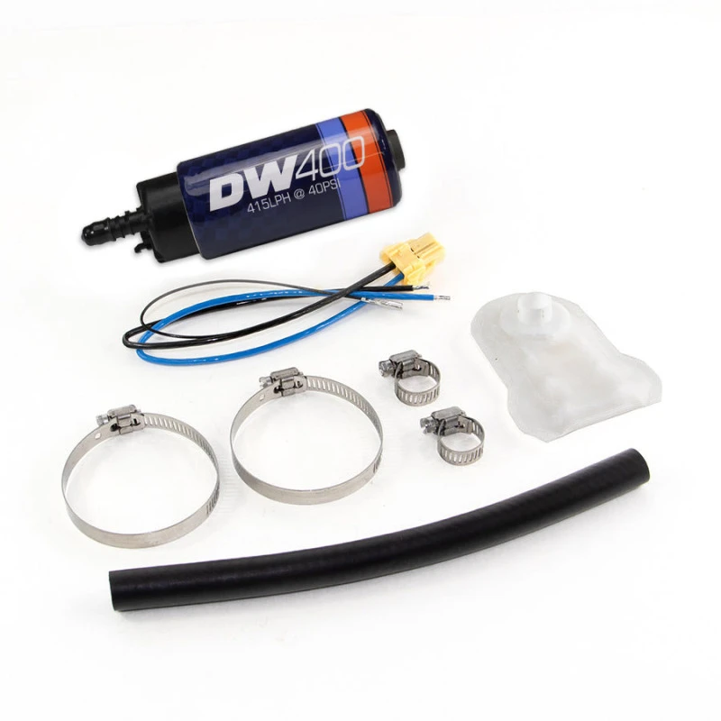 DeatschWerks 415LPH DW400 In-Tank-Kraftstoffpumpe mit 9-1043 Installationskit 93-98 Nissan Skyline R33