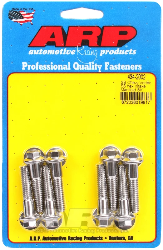 ARP SB Chevy Vortec SS Hex Intake Manifold Bolt Kit for Small Block Chevy Vortec Engines