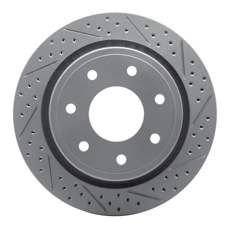 DFC 12-14 Ford F-150 Rwd Rear Right Drilled & Slotted Geoperformance Rotor