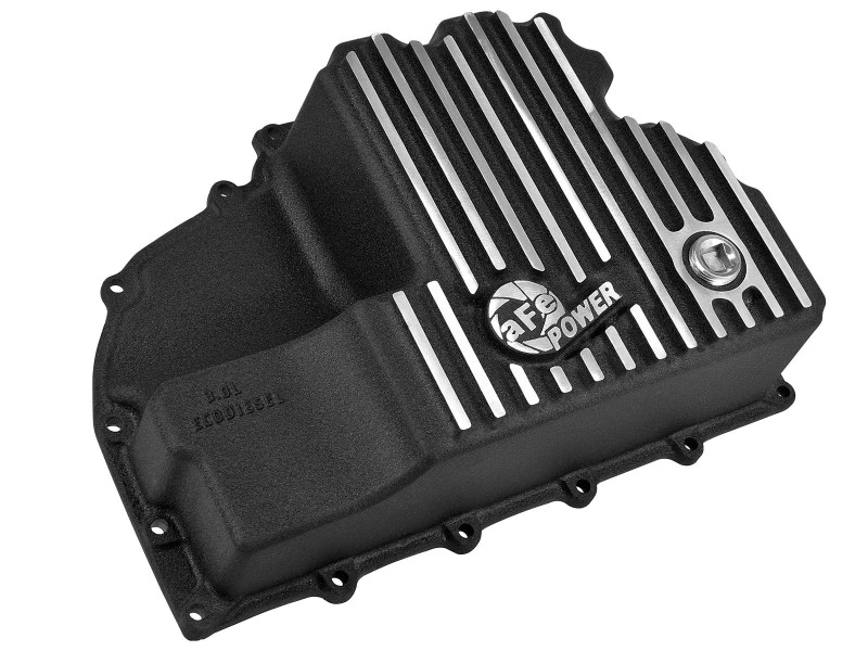 AFE Motorölwanne Schwarz Feingefräst; 14-16 Dodge RAM 1500 EcoDiesel 3.0L V6 (td)