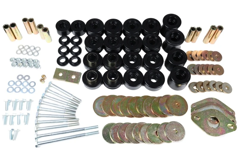 Energy Suspension 91-97 Toyota Land Cruiser FJ80 Karosseriehalter-Set mit Hardware - Schwarz
