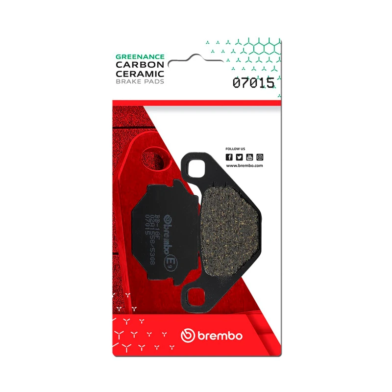 Brembo OE Carbon Ceramic Brake Pad for Kymco Agility/Malaguti F - Rear