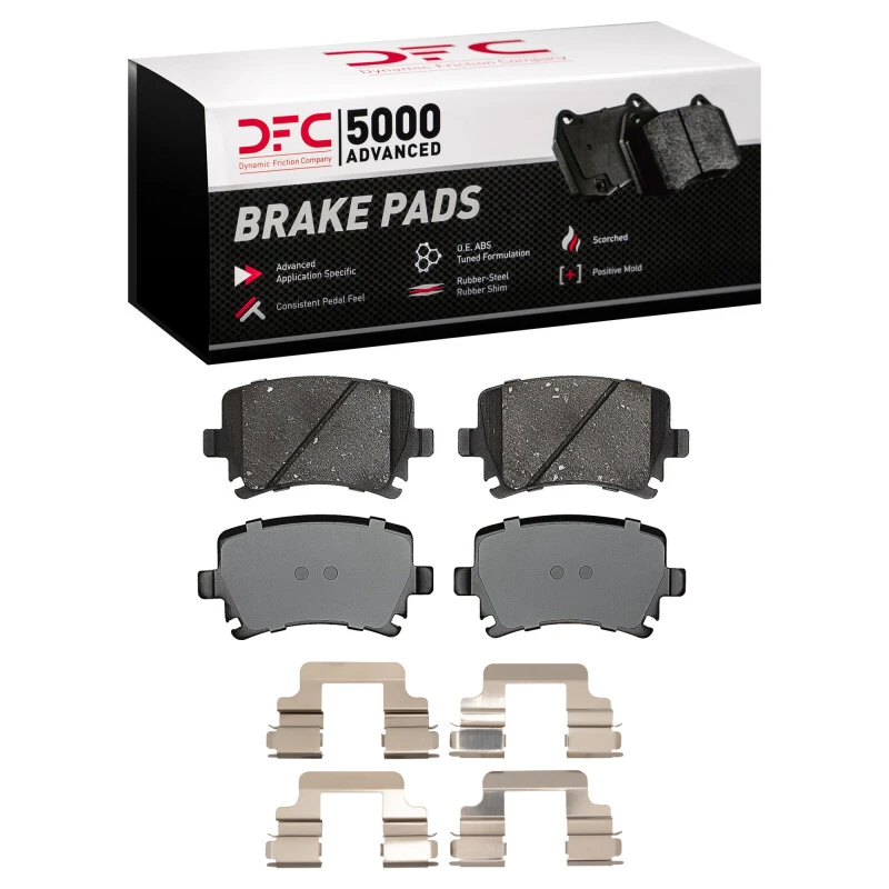 DFC 08-16 Audi TT Quattro RS Rear 5000 Advanced Ceramic Brake Pads and Hardware Kit