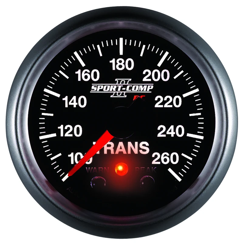 Autometer Elite 52.4mm 100-260F Transmission Temprature Peak & Warn w/ Electronic Control Gauge