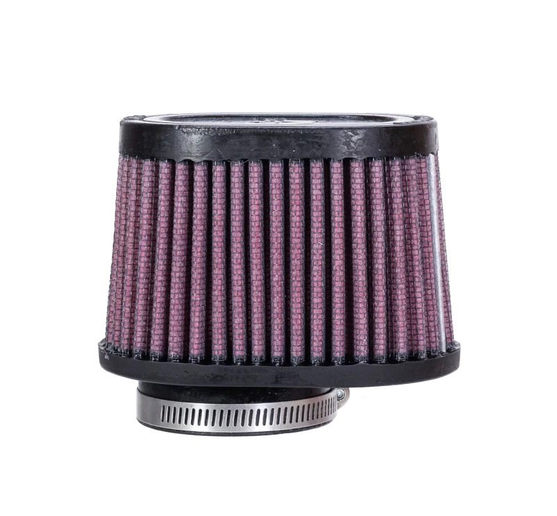 K&N Univ Clamp-On Air Filter - 1-3/4in FLG O/S 4in X 3in B 3in X 2in T 2-3/4inH OVAL