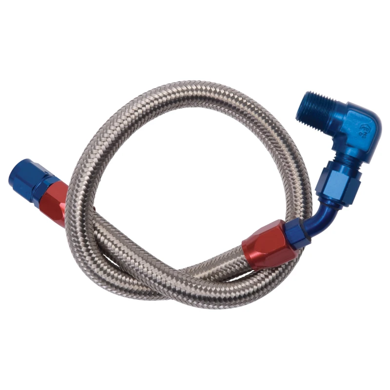 Edelbrock Fuel Line Braided Stainless for BBC (Use w/ 8134)