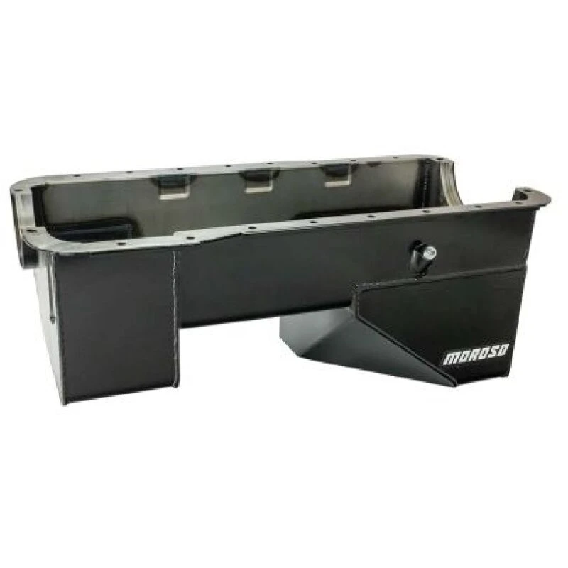Moroso Ölwanne für 66-77 Ford Bronco (351W) 9 Zoll tief mit Billet-Endabdichtungen, Hecksump, Stahl