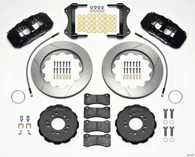 Wilwood AERO6 Vorderer Hat Kit 14,25 2014- Corvette C7 mit Leitungen