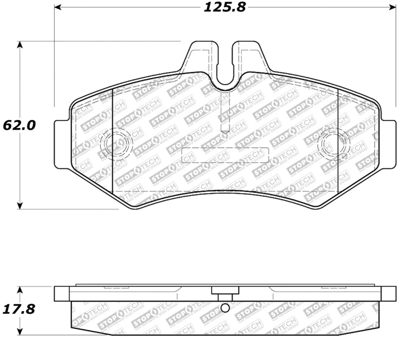stoptech_305.09280-6794e0bbc583e StopTech 02-11 Mercedes G500 Street Select Rear Brake Pads