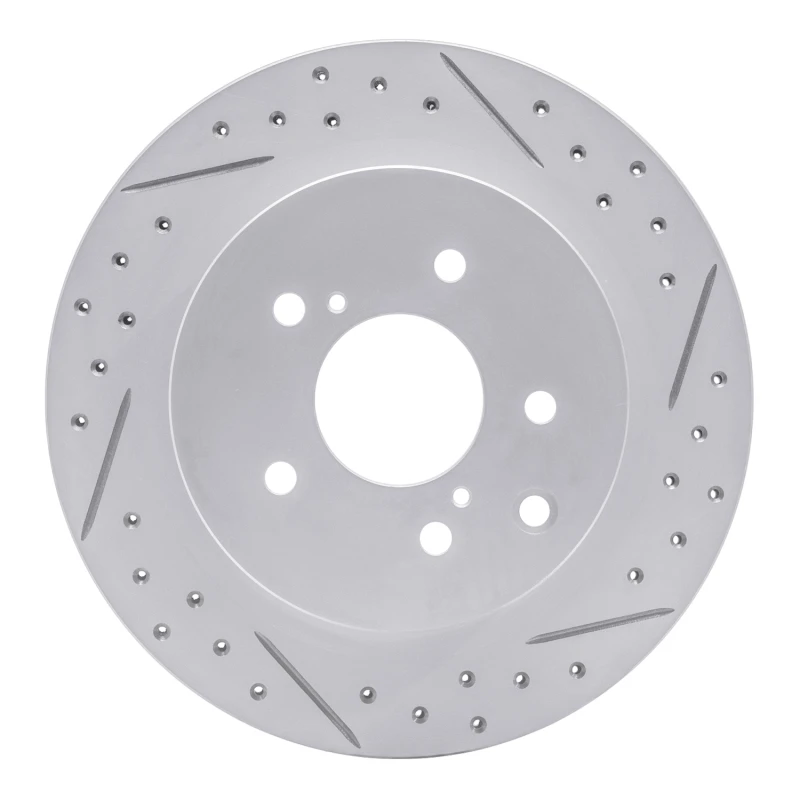 DFC 89-96 Nissan 300ZX Turbo Rear Right Drilled & Slotted Geoperformance Rotor
