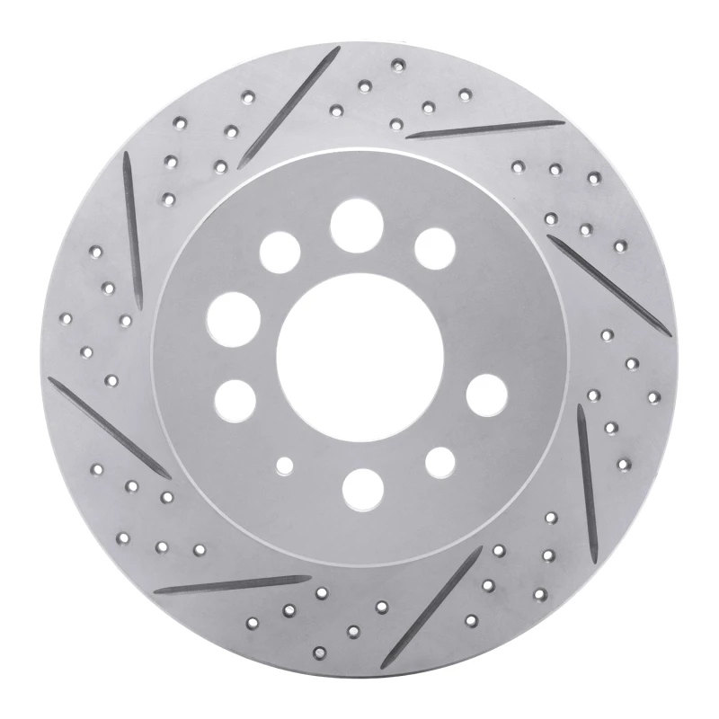DFC 74-95 Volvo 245 Rear Left Drilled & Slotted Geoperformance Rotor