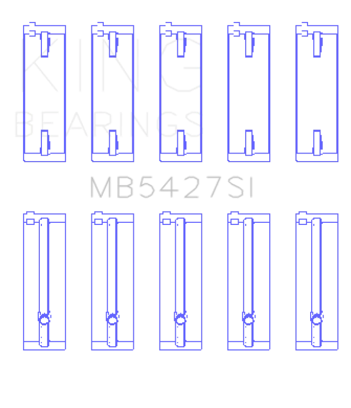 King Engine Bearings Honda L13A4/L15A (Größe +0,25mm) Hauptlager-Satz