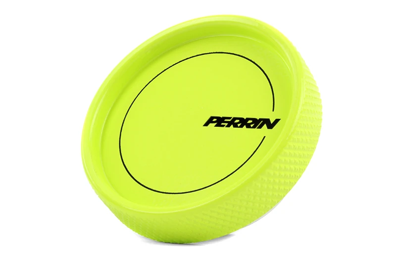 Perrin Oil Fill Cap for 02-21 Subaru WRX / 2022 BRZ & GR86 / 04-21 STI / 00-18 Forester XT - Neon Yellow