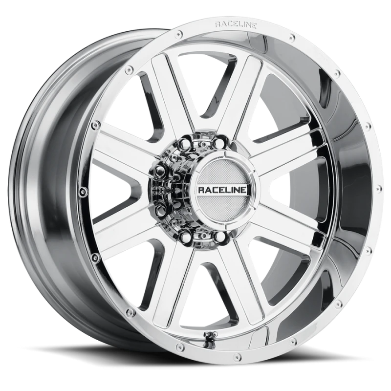 Raceline 940C Hostage 20x10in / 8x170 BP / -19mm Offset / 125.2mm Bore - Chrome Wheel
