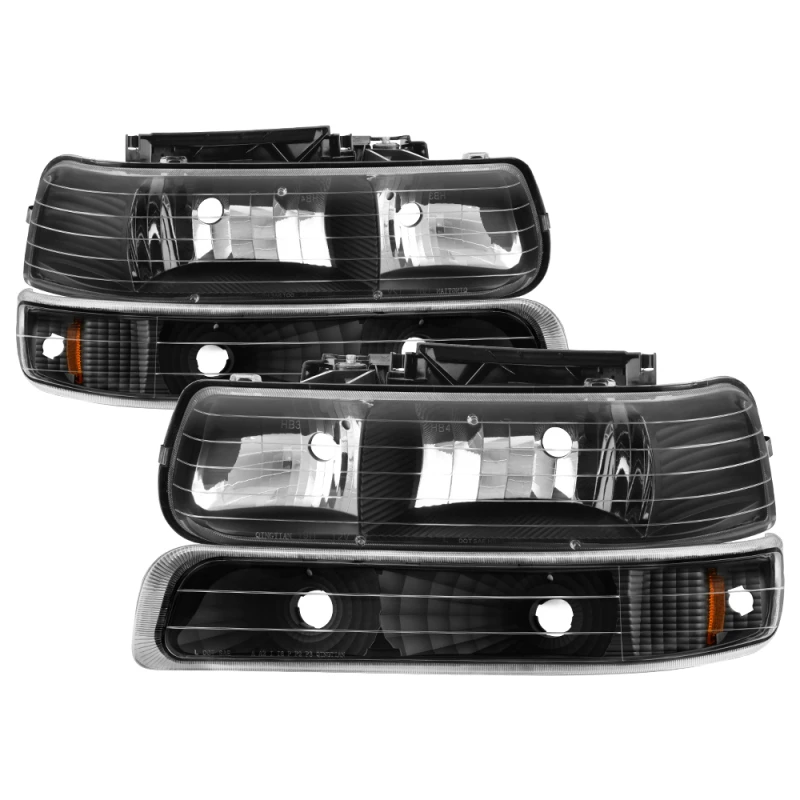 spyder_5064219-6794d46d33ccb Xtune Chevy TahOE 00-06 Amber Crystal Headlights w/ Bumper Lights Black HD-JH-CSIL99-SET-AM-BK