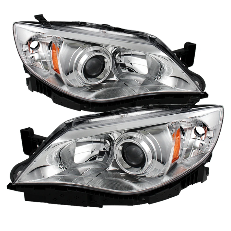 Xtune Halogen Models Only Headlights Chrome HD-JH-SI08-AM-C for Subaru Impreza Wrx 08-14