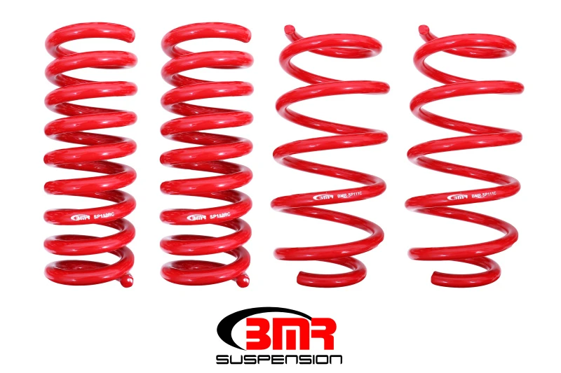 BMR 08-19 Dodge Challenger Tieferlegungsfedern 1,25 Zoll Drop - Set von 4 - Rot