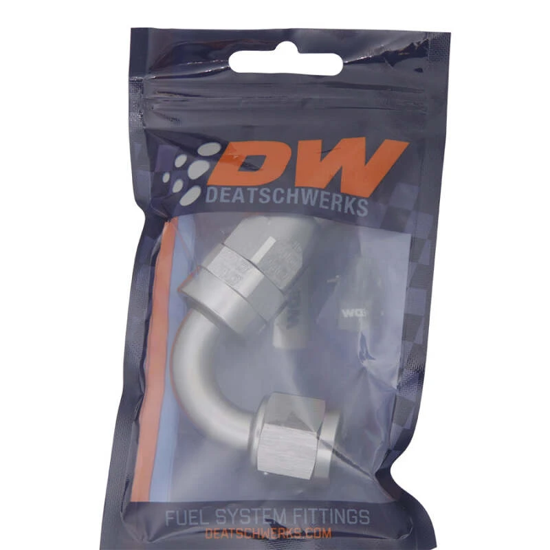 DeatschWerks 8AN Weibliche Flare Swivel 120-Grad Schlauchende - PTFE