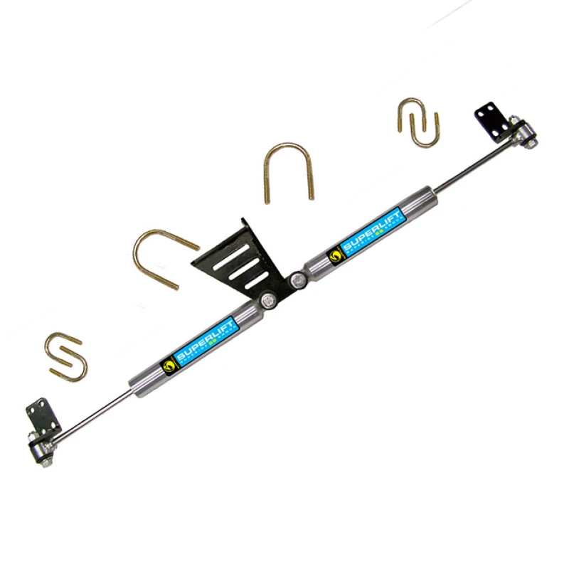 Superlift High Clearance Dual Steering Stabilizer Kit for 2007-2018 Jeep Wrangler JK