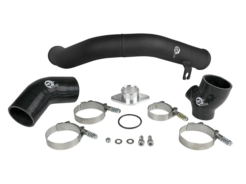 aFe BladeRunner 2,5-Zoll-Aluminium-Hot-Side-Ladungsrohr für 15-20 Subaru WRX 2.0T - Schwarz