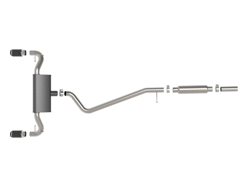 aFe Ford Bronco Sport 21-22 L3-1.5L (t)/L4-2.0L (t) Vulcan Kat-Back Abgasanlage- Carbon-Tipps