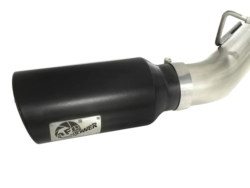aFe MACHForce XP Auspuff Aluminisiert Dual Split DPF Rück 11-15 GM Diesel LKW V8-6,6L (td) (Schwarze Spitze)