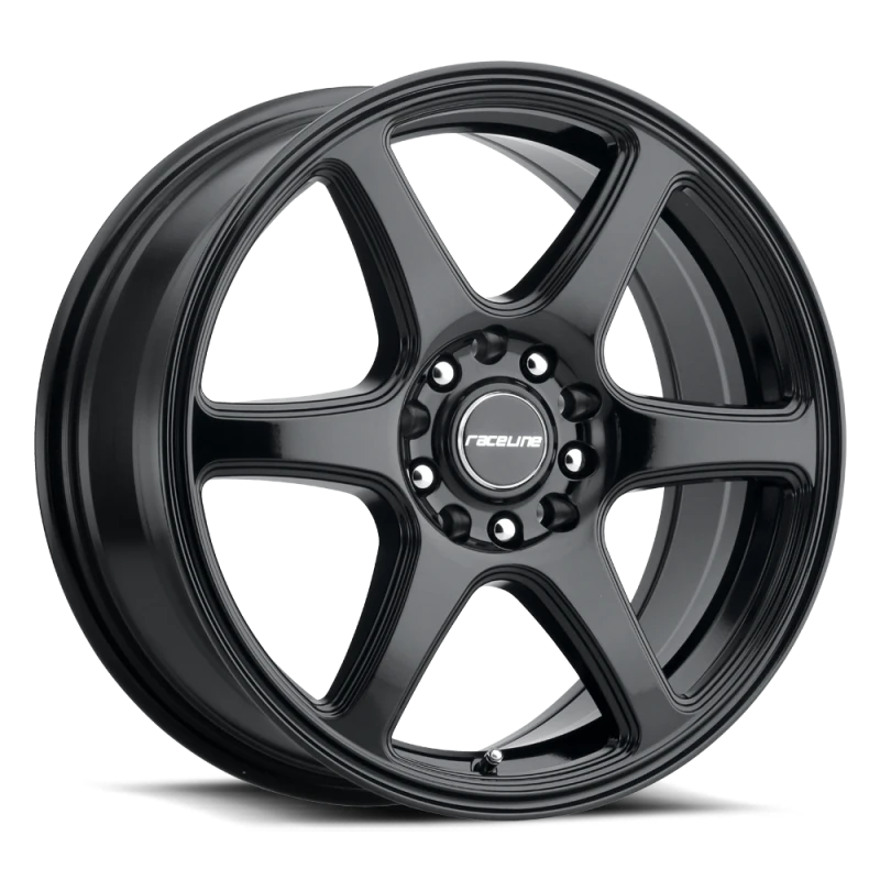 Raceline 146B Matrix 17x7.5in / 5x100/5x114.3 BP / 40mm Offset / 72.62mm Bore - Gloss Black Wheel