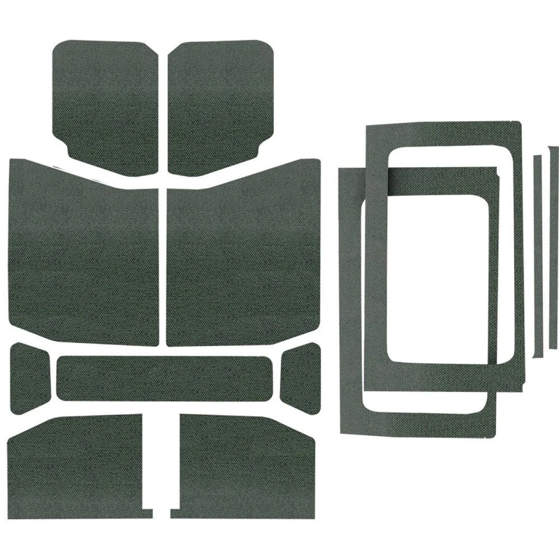 DEI 18-23 Jeep Wrangler JL 4-Türer Boom Mat Komplett-Headliner-Kit - 13-teilig - Grau